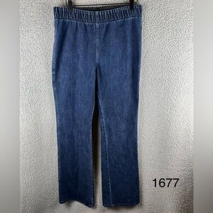 Soft Surroundings Women’s Size Medium Tall Medium Wash Bootcut Jeans Style 44954